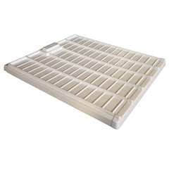 Flood Drain Tray 1010x1150x75mm 4mm ABS White Hydroponic Grow Bed Nursery-Off Grid Living Supplies
