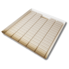 Flood Drain Tray 1010x1150x75mm 4mm ABS White Hydroponic Grow Bed Nursery-Off Grid Living Supplies