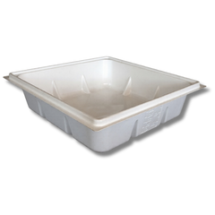 Flood and Drain Tray 1150x1150x310mm Hydroponic Nursery Bed White-Off Grid Living Supplies