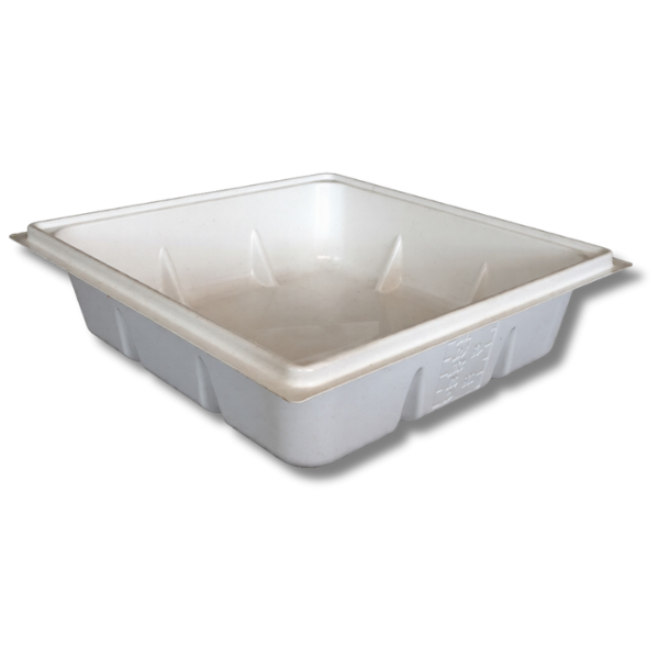 Flood and Drain Tray 1150x1150x310mm Hydroponic Nursery Bed White-Off Grid Living Supplies