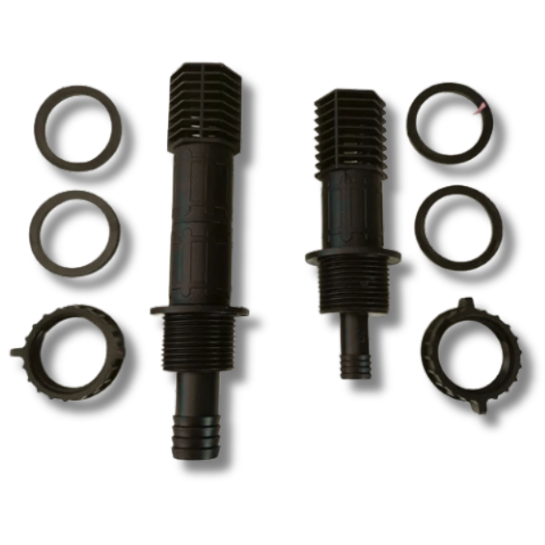 Flood and Drain Tray System Fitting Kit with 13mm and 19mm Outlet Screens-Off Grid Living Supplies