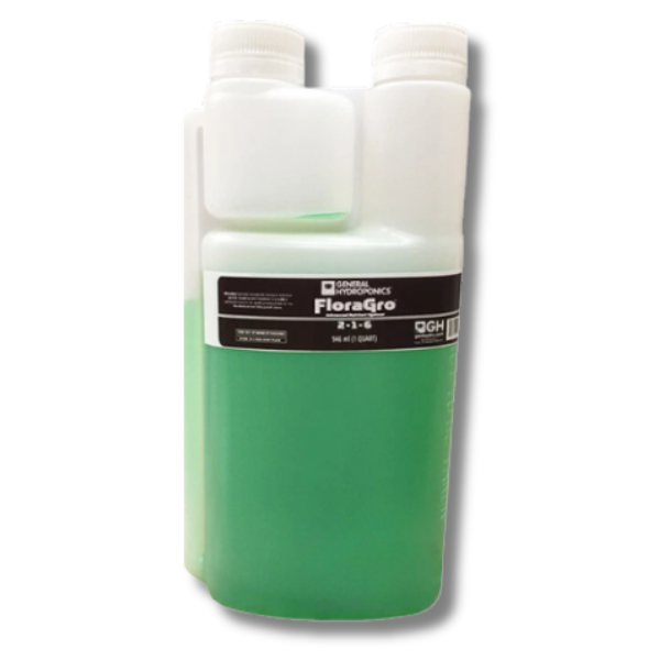 Flora Gro 1L Plant Growth Nutrient in Refill Bottle - General Hydroponics-Off Grid Living Supplies