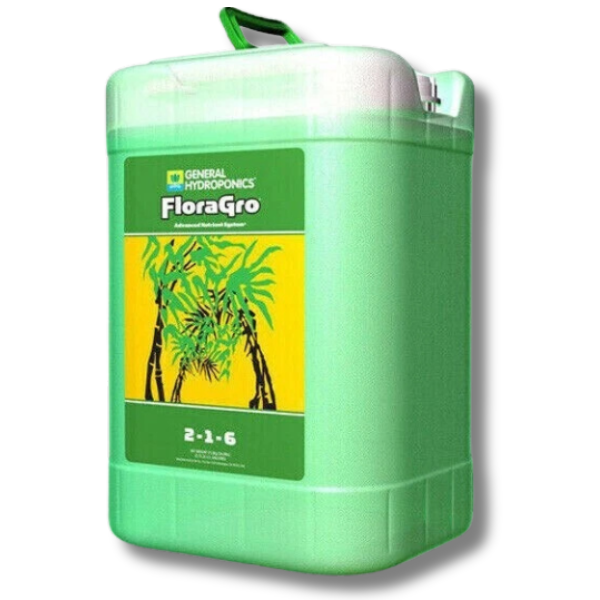 Flora Gro 22.7L Plant Growth Nutrient 6 Gallon - General Hydroponics-Off Grid Living Supplies