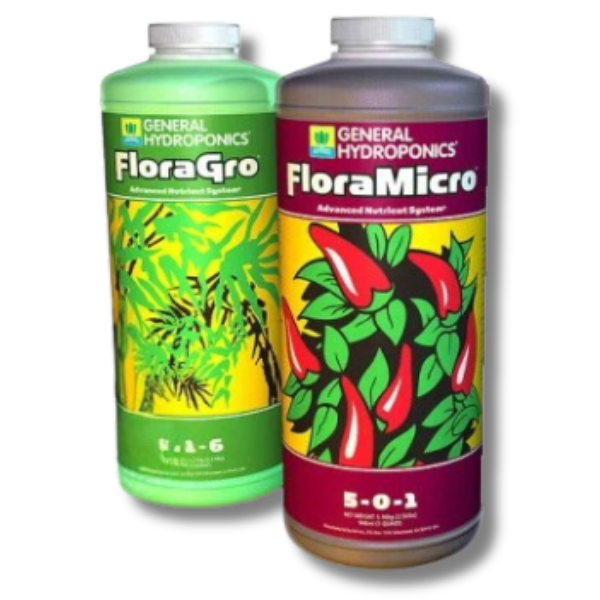 Flora Micro & Flora Gro Aggressive Growth & Seedling Nutrient - General Hydroponics-Off Grid Living Supplies