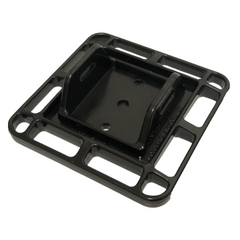 Foot Plate For Drop Down Leg Black Pack of 4-Off Grid Living Supplies Australia