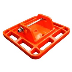 Foot Plate For Drop Down Leg Orange Pack of 4-Off Grid Living Supplies Australia