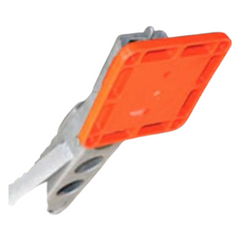 Foot Plate For Drop Down Leg Orange Pack of 4-Off Grid Living Supplies Australia