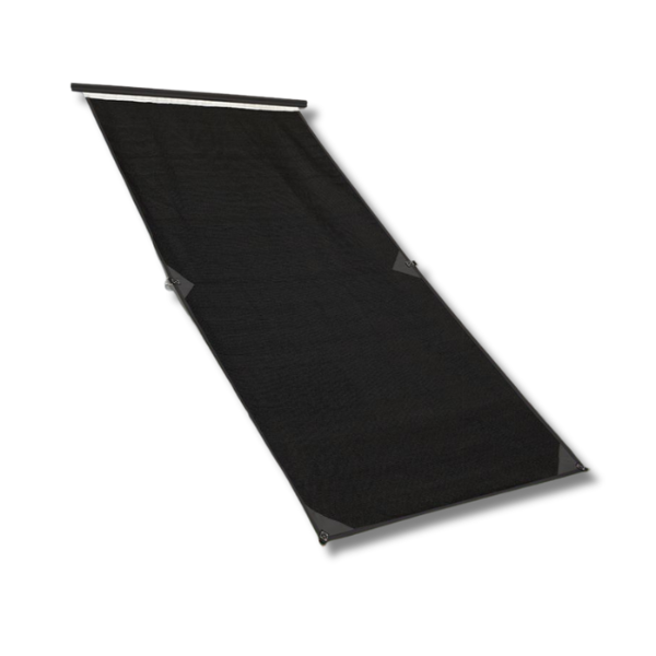 Fridge Vent Sunscreen With Sail Track Black For Caravan & RVs-Off Grid Living Supplies Australia