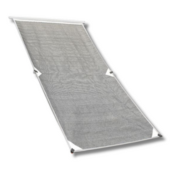 Fridge Vent Sunscreen With Sail Track White For Caravan & RVs-Off Grid Living Supplies Australia