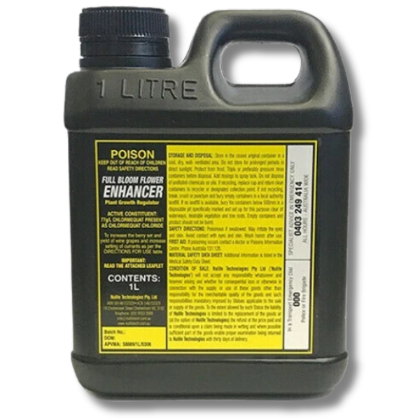 Full Bloom Enhancer 1L Flowering Stimulator - Nulife-Off Grid Living Supplies