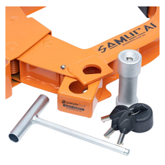 Fullstop Samurai Wheel Clamp Orange-Off Grid Living Supplies Australia
