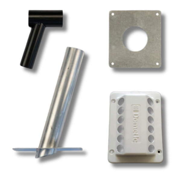 Gas Flue Kit White For Caravan & RVs-Off Grid Living Supplies Australia