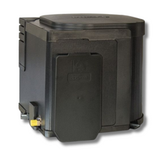 Gas Hot Water System With Black Cowl & Cover 14L-Off Grid Living Supplies Australia
