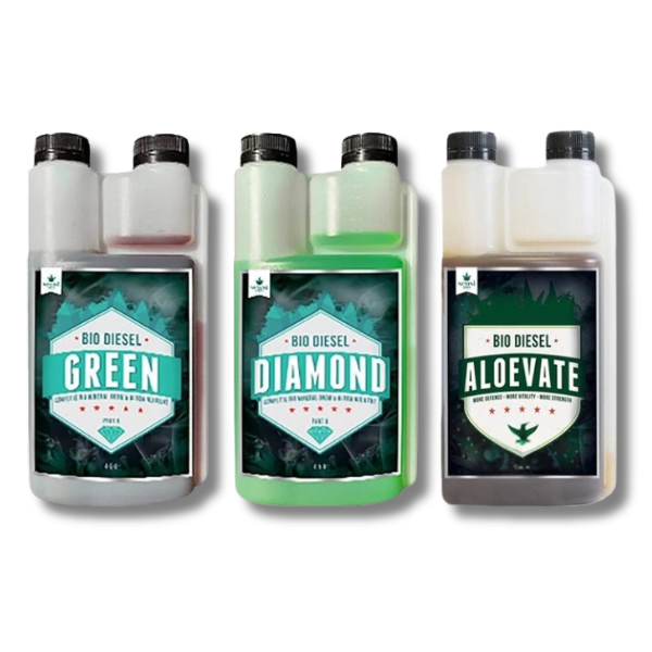 Green Diamond 2x1L with Aloevate 1L Organic Nutrient - Sensi Pro-Off Grid Living Supplies