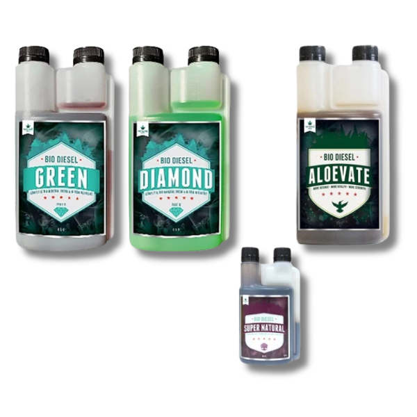 Green Diamond 2x1L with Aloevate 1L and SuperNatural 250ml Nutrient - Bio Diesel-Off Grid Living Supplies