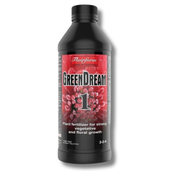 GreenDream One-Part 2-2-4 Nutrient 1L Plant Fertiliser - Flairform-Off Grid Living Supplies