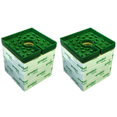 Grodan Rockwool 150x150mm with Hole and Drip Cap Pack of 2 / 4 / 6 / 8 / 10-Off Grid Living Supplies