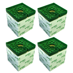 Grodan Rockwool 150x150mm with Hole and Drip Cap Pack of 2 / 4 / 6 / 8 / 10-Off Grid Living Supplies