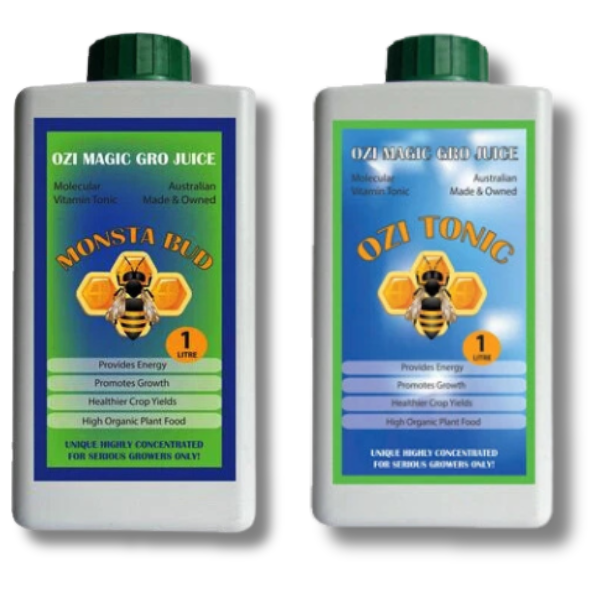 Grow Juice with Monsta Bud, OziTonic & SweetAZ Additive Pack - Ozimagic-Off Grid Living Supplies