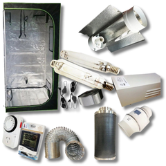 Grow Tent 600W HPS MH Grow Light Ventilation Cool Tube Reflector Combo-Off Grid Living Supplies