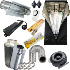Grow Tent Combo with 600W Digital Ballast, Cool Tube and Ventilation Silencer-Off Grid Living Supplies