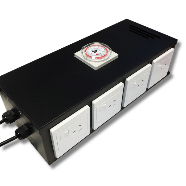 Grow Tent Time Relay Box 8 Plug Timer Switch Power Controller-Off Grid Living Supplies