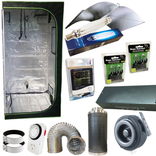 Grow Tent with 1000W HPS / MH Lamp, XL Wing Reflector, 6