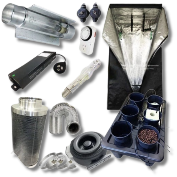 Grow Tent with 600W MH Cooltube Light and Drip Watering System-Off Grid Living Supplies