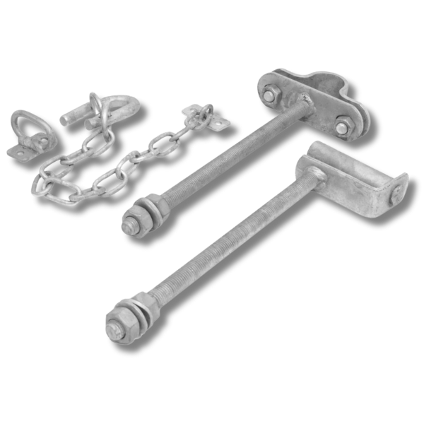 HDG Farm Gate Hinge Kit with Drop Latch for Fence Fitting - Whites-Off Grid Living Supplies Australia