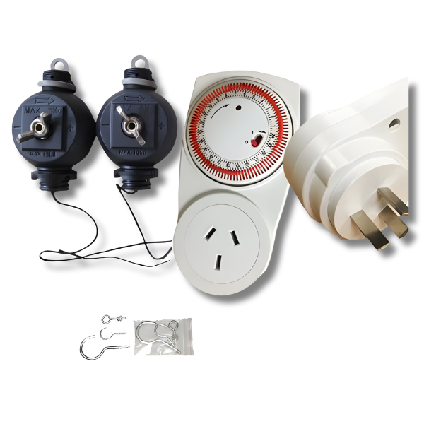 Heavy Duty Reflector YoYo Hanger with 10A Timer Grow Light Accessory-Off Grid Living Supplies