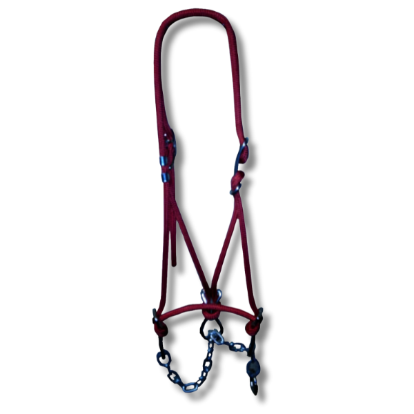 Heifer Rope Halter for Show Grooming & Farm Use - Black - Hackamore-Off Grid Living Supplies Australia