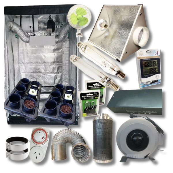 Hydroponic 1000W HPS/MH Grow Light Tent with 6 Inch Cool Vent Ventilation Dripping System-Off Grid Living Supplies