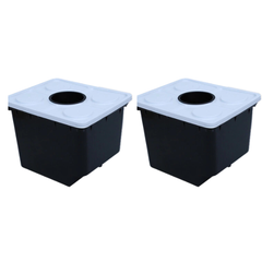 Hydroponic Bato Dutch Bucket Set with Lids and Net Pots (2 / 5 / 10 / 16 / 24 Sets)-Off Grid Living Supplies