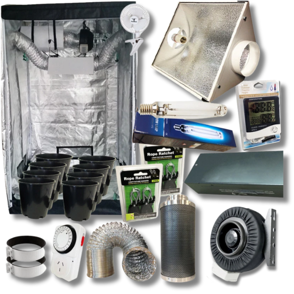 Hydroponics 1000W HPS Grow Light Tent with 6 Inch Cool Vent and 150mm Pot Combo-Off Grid Living Supplies