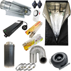 Hydroponics 600W 1.2x1.2x2m Grow Tent Digital Ballast Cool Tube Lighting-Off Grid Living Supplies