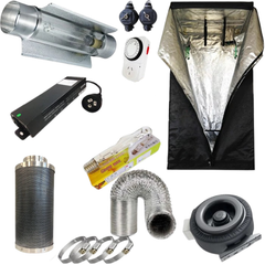 Hydroponics 600W 1x1x2m Grow Tent Digital Ballast Cool Tube Lighting-Off Grid Living Supplies