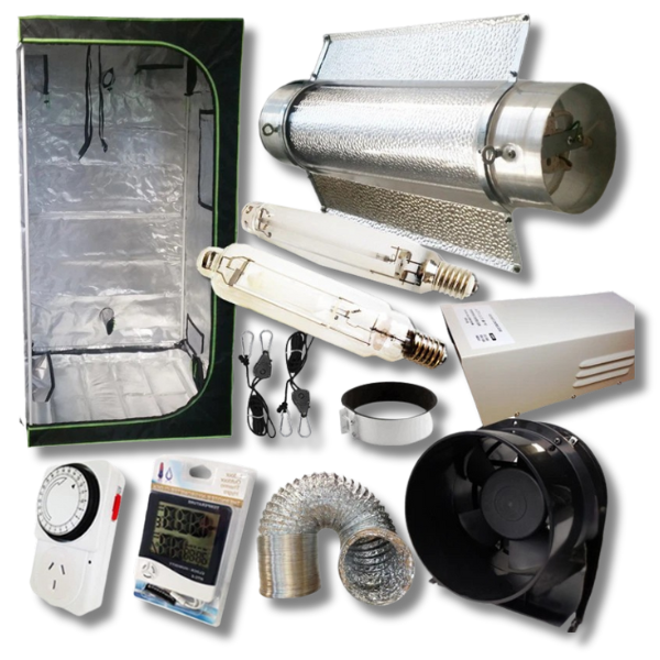 Hydroponics 600W HPS/MH Grow Light Tent with 6 Inch Ventilation Cool Tube Reflector Kit-Off Grid Living Supplies