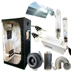 Hydroponics 80x80x160cm Grow Tent with 250W HPS/MH Lighting and 4 Inch Vent Nutrient Kit-Off Grid Living Supplies