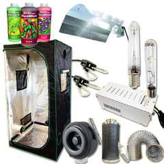 Hydroponics 80x80x160cm Grow Tent with 250W HPS/MH Lighting and 4 Inch Vent Nutrient Kit-Off Grid Living Supplies