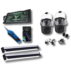 Hydroponics Aeroponic Cloning System with HO T5 Light Clonex Gel Heat Mat Pruner-Off Grid Living Supplies