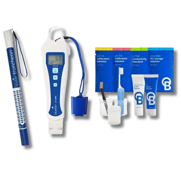 Hydroponics Bluelab Digital PH Pen Meter with Truncheon EC Tester & Probe Care Kit-Off Grid Living Supplies