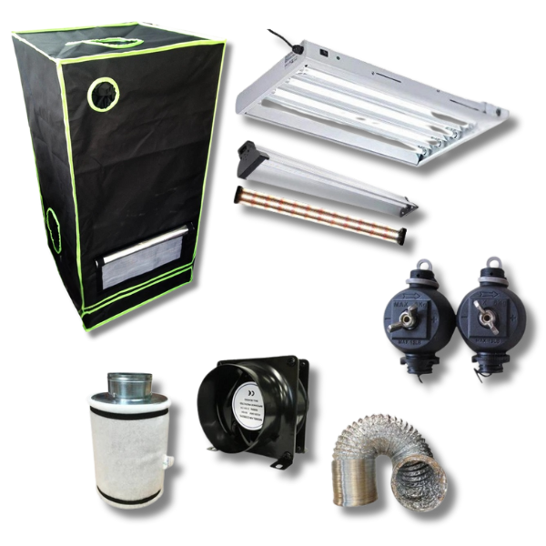 Hydroponics Complete Grow Tent with T5 Propagation Light LED Fan and Filter - Harvemax-Off Grid Living Supplies