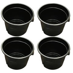 Hydroponics Extra Thick 52L Round Flower Bucket Pot with Handles-Off Grid Living Supplies