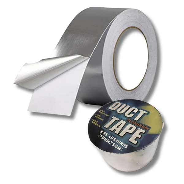 Hydroponics Pure Aluminium Foil Adhesive Sealing Duct Tape 75mm x 50m-Off Grid Living Supplies