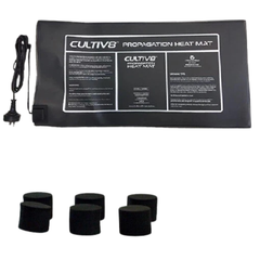 Hydroponics Seeding Cloning Dome Kit 98 Cells Rockwool Heat Mat Rhizotonic Clonex-Off Grid Living Supplies
