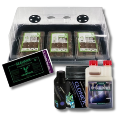 Hydroponics Seeding Cloning Dome with 36 Cells Plug Heat Mat Rhizotonic Clonex-Off Grid Living Supplies