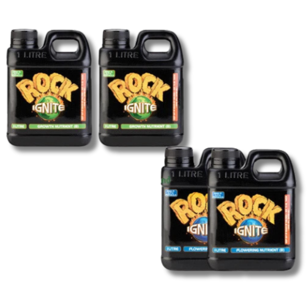 Ignite Nutrient Kit Grow & Bloom 4x1L - Rock-Off Grid Living Supplies