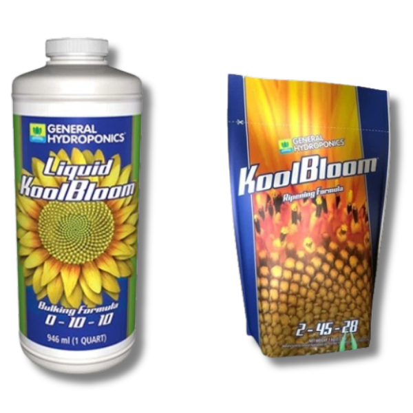 KoolBloom Liquid 946ml & Dry Powder 1kg Plant Booster - General Hydroponics-Off Grid Living Supplies