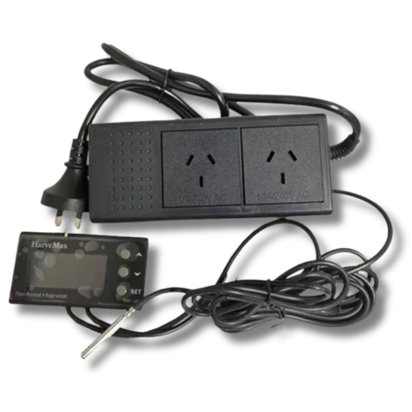 LCD Temperature & Humidity Controller Thermo Hygrostat for Hydroponics-Off Grid Living Supplies