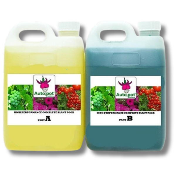 Liquid Nutrient Part A&B Grow and Bloom 2x5L - Autopot-Off Grid Living Supplies